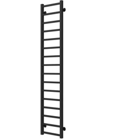 Сушка для рушників водяна Deffi Forest П16 400х1600 бічне ліве підключення чорний A.FR.160.40.16.B.B