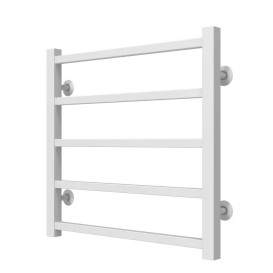 Полотенцесушитель водяной Deffi Forest П5 500х500 боковое правое подключение белый A.FR.50.50.5.W.C