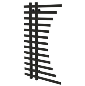 Полотенцесушитель водяной Deffi Gratsiya П13 600х1000 нижнее подключение черный A.GR.100.60.13.B.A