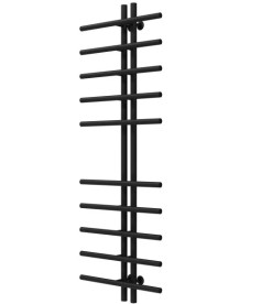 Полотенцесушитель водяной Deffi Gray П10 60х1450 нижнее подключение черный A.GY.145.6.10.B.A