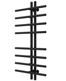 Сушка для рушників водяна Deffi Gray П8 60х1000 нижнє підключення чорний A.GY.100.6.8.B.A