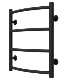 Полотенцесушитель водяной Deffi Классик П4 400х500 нижнее подключение черный C.DK.50.40.4.B.A