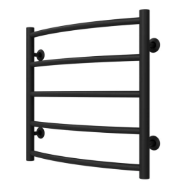 Сушка для рушників водяна Deffi Класик П5 500х500 нижнє підключення чорний C.DK.50.50.5.B.A