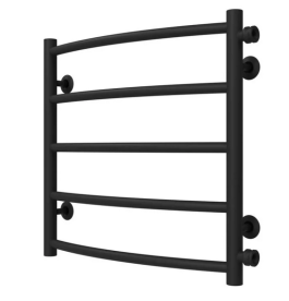 Полотенцесушитель водяной Deffi Классик П5 500х500 боковое правое подключение черный C.DK.50.50.5.B.C