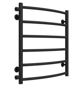 Полотенцесушитель водяной Deffi Классик П6 500х600 боковое левое подключение черный C.DK.60.50.6.B.B