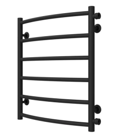 Полотенцесушитель водяной Deffi Классик П6 500х600 боковое правое подключение черный C.DK.60.50.6.B.C