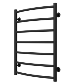 Полотенцесушитель водяной Deffi Классик П7 500х700 нижнее подключение черный C.DK.70.50.7.B.A
