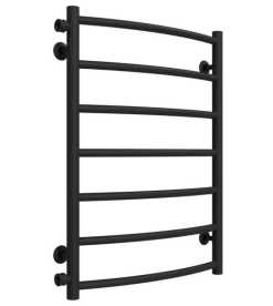 Сушка для рушників водяна Deffi Класик П7 500х700 бічне ліве підключення чорний C.DK.70.50.7.B.B