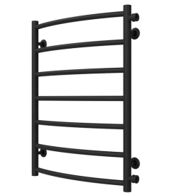 Полотенцесушитель водяной Deffi Классик П7 500х700 боковое правое подключение черный C.DK.70.50.7.B.C