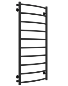 Полотенцесушитель водяной Deffi Классик П10 500х1100 боковое левое подключение черный C.DK.110.50.10.B.B