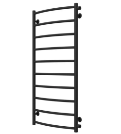 Полотенцесушитель водяной Deffi Классик П10 500х1100 боковое правое подключение черный C.DK.110.50.10.B.C