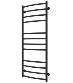 Полотенцесушитель водяной Deffi Классик Элит П12 400х1200 нижнее подключение черный C.KE.120.40.12.B.A