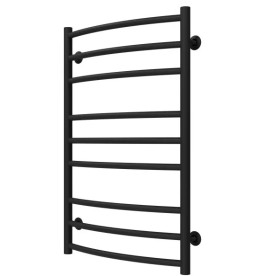 Полотенцесушитель водяной Deffi Классик Элит П9 500х800 боковое левое подключение черный C.KE.80.50.9.B.B