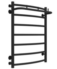 Полотенцесушитель водяной Deffi Классик N П7 500х700 боковое левое подключение черный C.KN.70.50.7.B.B