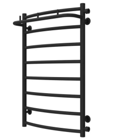 Полотенцесушитель водяной Deffi Классик N П8 500х800 боковое правое подключение черный C.KN.80.50.8.B.C