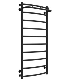 Полотенцесушитель водяной Deffi Классик N П10 500х1100 боковое левое подключение черный C.KN.110.50.10.B.B