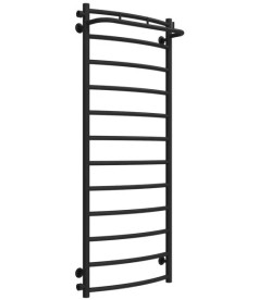 Полотенцесушитель водяной Deffi Классик N П12 500х1300 боковое левое подключение черный C.KN.130.50.12.B.B
