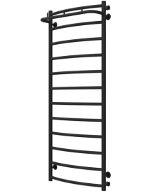 Полотенцесушитель водяной Deffi Классик N П12 500х1300 боковое правое подключение черный C.KN.130.50.12.B.C