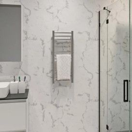 Полотенцесушитель водяной Deffi Lima П12 300х800 нижнее подключение хром A.LI.80.30.12.C.A