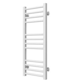 Полотенцесушитель водяной Deffi Lima П12 300х800 боковое левое подключение белый A.LI.80.30.12.W.B