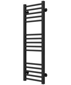 Полотенцесушитель водяной Deffi Lima П15 400х1000 боковое левое подключение черный A.LI.100.40.15.B.B