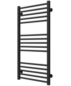 Полотенцесушитель водяной Deffi Lima П15 600х1000 боковое правое подключение черный A.LI.100.60.15.B.C