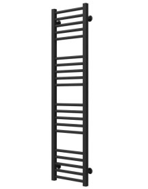 Полотенцесушитель водяной Deffi Lima П20 300х1300 нижнее подключение черный A.LI.130.30.20.B.A