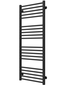 Полотенцесушитель водяной Deffi Lima П20 500х1300 нижнее подключение черный A.LI.130.50.20.B.A