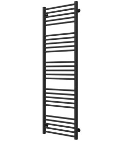 Полотенцесушитель водяной Deffi Lima П25 500х1600 боковое левое подключение черный A.LI.160.50.25.B.B