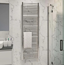 Сушка для рушників водяна Deffi Lima П30 500х1800 бічне ліве підключення хром A.LI.180.50.30.C.B