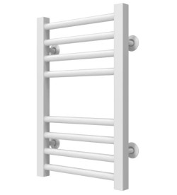 Полотенцесушитель водяной Deffi Lima П8 400х500 боковое левое подключение белый A.LI.50.40.8.W.B