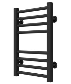 Полотенцесушитель водяной Deffi Lima П8 400х500 боковое правое подключение черный A.LI.50.40.8.B.C