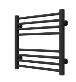 Сушка для рушників водяна Deffi Lima П8 500х500 бічне праве підключення чорний A.LI.50.50.8.B.C