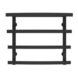 Сушка для рушників водяна Deffi Lotos П4 400х500 нижнє підключення чорний A.LO.50.40.4.B.A