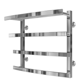 Полотенцесушитель водяной Deffi Lotos П4 500х500 боковое правое подключение хром A.LO.50.50.4.C.C