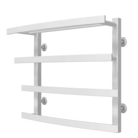 Полотенцесушитель водяной Deffi Lotos П4 500х500 боковое правое подключение белый A.LO.50.50.4.W.C