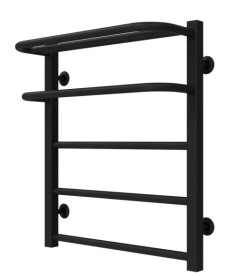 Полотенцесушитель водяной Deffi Lux Hotel П5 400х600 нижнее подключение черный A.LH.60.40.5.B.A