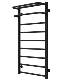 Полотенцесушитель водяной Deffi Lux Hotel П9 400х1000 боковое левое подключение черный A.LH.100.40.9.B.B