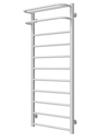 Полотенцесушитель водяной Deffi Lux Hotel П11 400х1200 боковое левое подключение белый A.LH.120.40.11.W.B