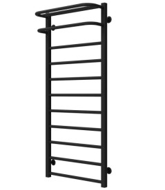 Полотенцесушитель водяной Deffi Lux Hotel П11 400х1200 боковое правое подключение черный A.LH.120.40.11.B.C