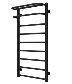 Полотенцесушитель водяной Deffi Lux Hotel П9 500х1000 боковое левое подключение черный A.LH.100.50.9.B.B