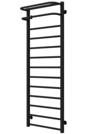 Сушка для рушників водяна Deffi Lux Hotel П13 500х1400 бічне ліве підключення чорний A.LH.140.50.13.B.B