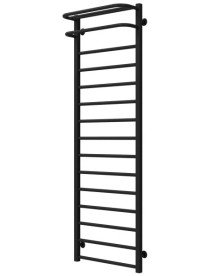 Сушка для рушників водяна Deffi Lux Hotel П15 500х1600 бічне ліве підключення чорний A.LH.160.50.15.B.B