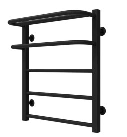 Полотенцесушитель водяной Deffi Lux Hotel П5 600х600 нижнее подключение черный A.LH.60.60.5.B.A