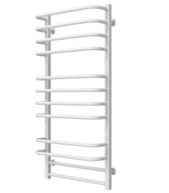 Полотенцесушитель водяной Deffi Lux П12 500х1100 нижнее подключение белый A.LU.110.50.12.W.A