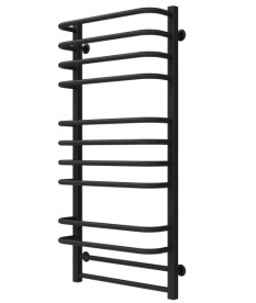 Сушка для рушників водяна Deffi Lux П12 600х1100 бічне праве підключення чорний A.LU.110.60.12.B.C