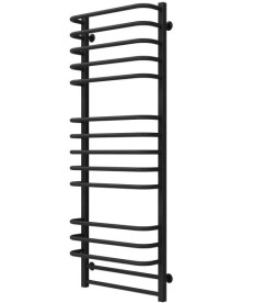 Сушка для рушників водяна Deffi Lux П15 600х1400 бічне ліве підключення чорний A.LU.140.60.15.B.B