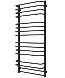 Сушка для рушників водяна Deffi Lux П16 700х1500 бічне ліве підключення чорний A.LU.150.70.16.B.B
