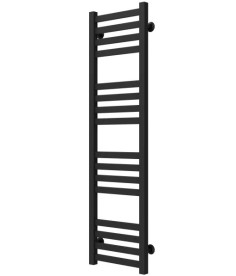 Сушка для рушників водяна Deffi Magnus П16 200х1200 бічне ліве підключення чорний A.MA.120.20.16.B.B