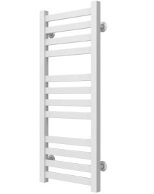 Полотенцесушитель водяной Deffi Magnus П12 300х800 боковое левое подключение белый A.MA.80.30.12.W.B